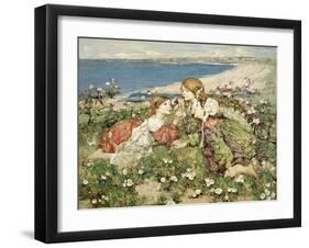 Sea Shore Roses-Edward Atkinson Hornel-Framed Giclee Print