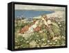 Sea Shore Roses-Edward Atkinson Hornel-Framed Stretched Canvas