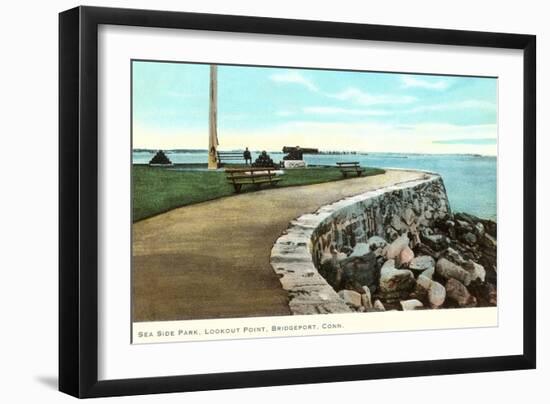 Sea Side Park, Bridgeport, Connecticut-null-Framed Art Print