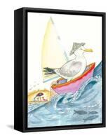 Sea Song - Playmate-Marsha Winborn-Framed Stretched Canvas