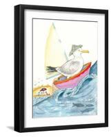 Sea Song - Playmate-Marsha Winborn-Framed Giclee Print