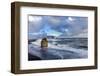 Sea Stack and Black Sand Beach Near Vik, Iceland-Chuck Haney-Framed Photographic Print