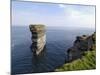 Sea Stack at Downpatrick Head, Near Ballycastle, County Mayo, Connacht, Republic of Ireland-Gary Cook-Mounted Photographic Print