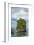 Sea stack in the bay of Pago Pago, Tutuila Island, American Samoa.-Jerry Ginsberg-Framed Photographic Print