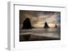 Sea Stack & Surf-Danny Head-Framed Photographic Print