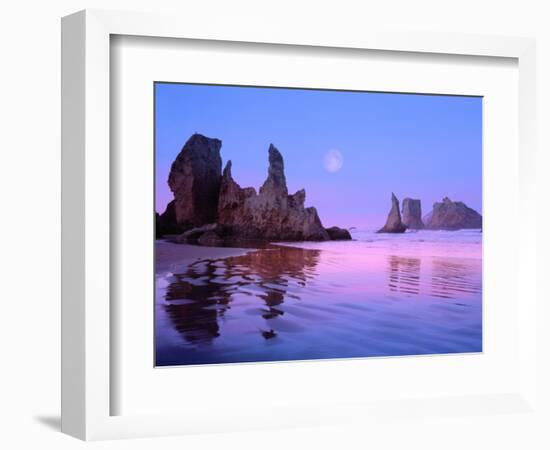 Sea Stacks and Beach-Cindy Kassab-Framed Photographic Print