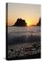 Sea Stacks and Pacific Ocean, Second Beach, Olympic National Park, Washington, USA-Merrill Images-Stretched Canvas