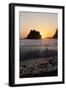 Sea Stacks and Pacific Ocean, Second Beach, Olympic National Park, Washington, USA-Merrill Images-Framed Photographic Print