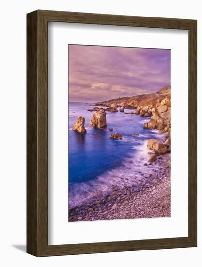 Sea Stacks and Rocky Coastline at Soberanes Point, Garrapata State Park, Big Sur, California, Usa-Russ Bishop-Framed Photographic Print