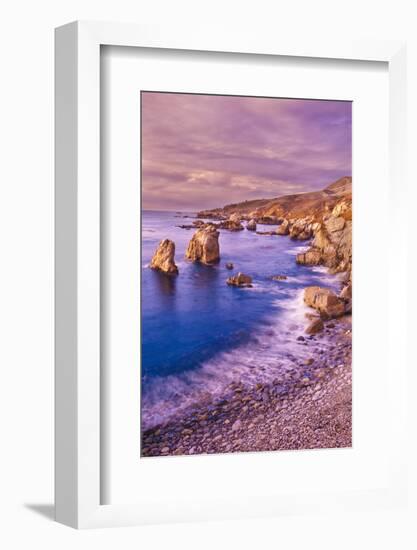 Sea Stacks and Rocky Coastline at Soberanes Point, Garrapata State Park, Big Sur, California, Usa-Russ Bishop-Framed Photographic Print