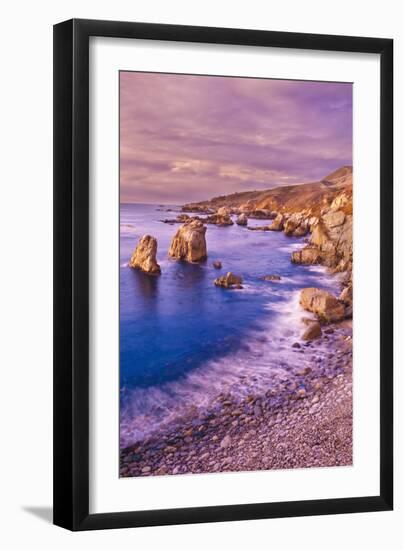 Sea Stacks and Rocky Coastline at Soberanes Point, Garrapata State Park, Big Sur, California, Usa-Russ Bishop-Framed Photographic Print