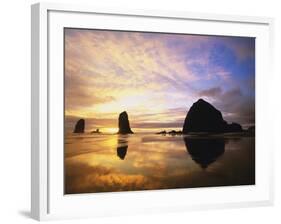 Sea Stacks at Cannon Beach-Darrell Gulin-Framed Photographic Print