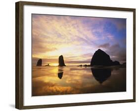 Sea Stacks at Cannon Beach-Darrell Gulin-Framed Photographic Print