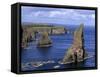 Sea Stacks at Duncansby Head, Near John O'Groats, North-West Tip of Scotland, Caithness, Scotland-Patrick Dieudonne-Framed Stretched Canvas