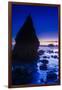 Sea stacks at dusk, El Matador State Beach, Malibu, California, USA-Russ Bishop-Framed Photographic Print