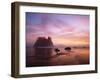 Sea Stacks at Sunset, 2nd Beach, Olympic National Park, Wa-Greg Probst-Framed Photographic Print