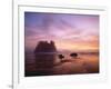 Sea Stacks at Sunset, 2nd Beach, Olympic National Park, Wa-Greg Probst-Framed Photographic Print