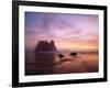 Sea Stacks at Sunset, 2nd Beach, Olympic National Park, Wa-Greg Probst-Framed Photographic Print