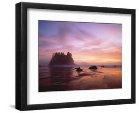 Sea Stacks at Sunset, 2nd Beach, Olympic National Park, Wa-Greg Probst-Framed Photographic Print