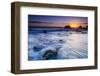 Sea stacks at sunset, El Matador State Beach, Malibu, California, USA-Russ Bishop-Framed Photographic Print