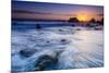 Sea stacks at sunset, El Matador State Beach, Malibu, California, USA-Russ Bishop-Mounted Premium Photographic Print