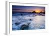 Sea stacks at sunset, El Matador State Beach, Malibu, California, USA-Russ Bishop-Framed Photographic Print