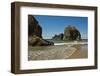 Sea Stacks, Low Tide, Oceanside, Oregon, USA-Michel Hersen-Framed Photographic Print