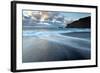 Sea Stacks of Reynisdrangar at Sunrise from the Black Volcanic Sand Beach at Vik I Myrdal-Lee Frost-Framed Photographic Print