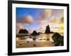 Sea Stacks Off Second Beach-Ron Watts-Framed Premium Photographic Print