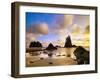 Sea Stacks Off Second Beach-Ron Watts-Framed Photographic Print