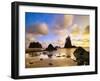 Sea Stacks Off Second Beach-Ron Watts-Framed Photographic Print