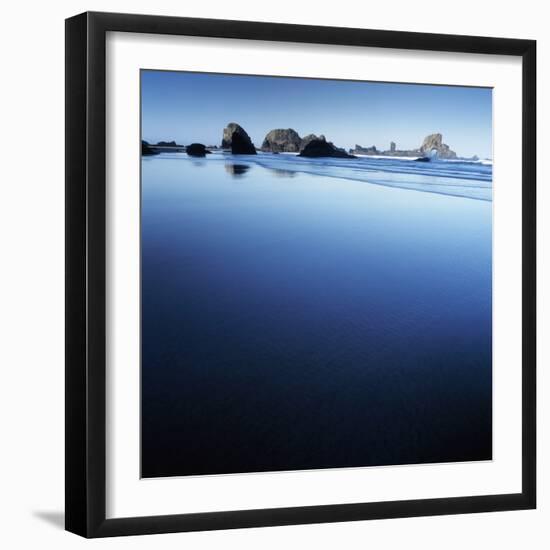 Sea Stacks on Beach-Micha Pawlitzki-Framed Photographic Print