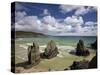 Sea Stacks on Garry Beach, Tolsta, Isle of Lewis, Outer Hebrides, Scotland, United Kingdom, Europe-Lee Frost-Stretched Canvas