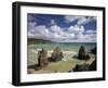 Sea Stacks on Garry Beach, Tolsta, Isle of Lewis, Outer Hebrides, Scotland, United Kingdom, Europe-Lee Frost-Framed Photographic Print