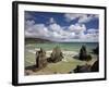 Sea Stacks on Garry Beach, Tolsta, Isle of Lewis, Outer Hebrides, Scotland, United Kingdom, Europe-Lee Frost-Framed Photographic Print