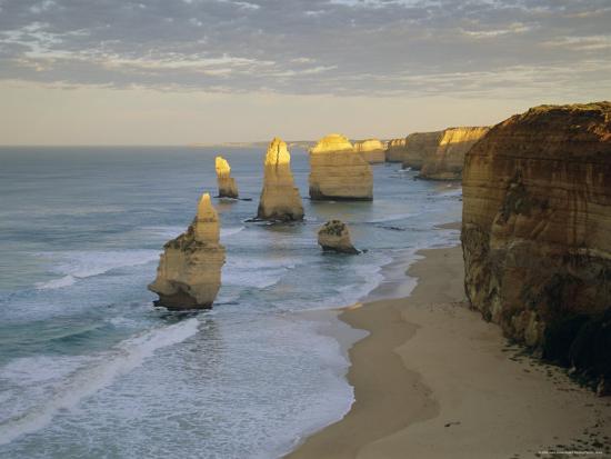 'Sea Stacks on the Coast, the Twelve Apostles, Great Ocean Road ...