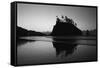 Sea Stacks, Second Beach, Olympic National Park, Washington, USA-Inger Hogstrom-Framed Stretched Canvas