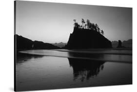 Sea Stacks, Second Beach, Olympic National Park, Washington, USA-Inger Hogstrom-Stretched Canvas