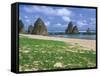 Sea Stacks, Yambaru Coastline, Okinawa, Japan-Rob Tilley-Framed Stretched Canvas