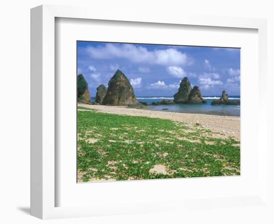 Sea Stacks, Yambaru Coastline, Okinawa, Japan-Rob Tilley-Framed Photographic Print