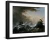 Sea Storm and Shipwreck-Christian Wilhelm Ernst Dietrich-Framed Giclee Print