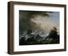 Sea Storm and Shipwreck-Christian Wilhelm Ernst Dietrich-Framed Giclee Print