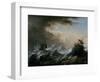 Sea Storm and Shipwreck-Christian Wilhelm Ernst Dietrich-Framed Giclee Print