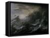 Sea Storm and Shipwreck-Christian Wilhelm Ernst Dietrich-Framed Stretched Canvas