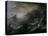 Sea Storm and Shipwreck-Christian Wilhelm Ernst Dietrich-Stretched Canvas