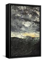 Sea Storm-August Johan Strindberg-Framed Stretched Canvas