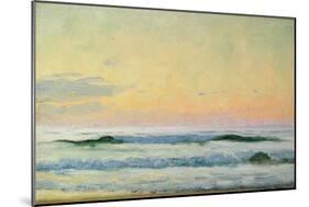 Sea Study - Evening (Oil on Panel)-Adrian Scott Stokes-Mounted Giclee Print