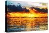 Sea Sun - In the Style of Oil Painting-Philippe Hugonnard-Stretched Canvas