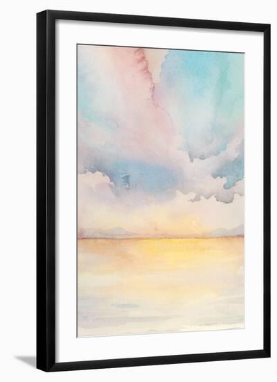 Sea Sunset Triptych II-Grace Popp-Framed Art Print