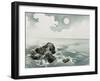 Sea Surf-Uehara Konen-Framed Giclee Print